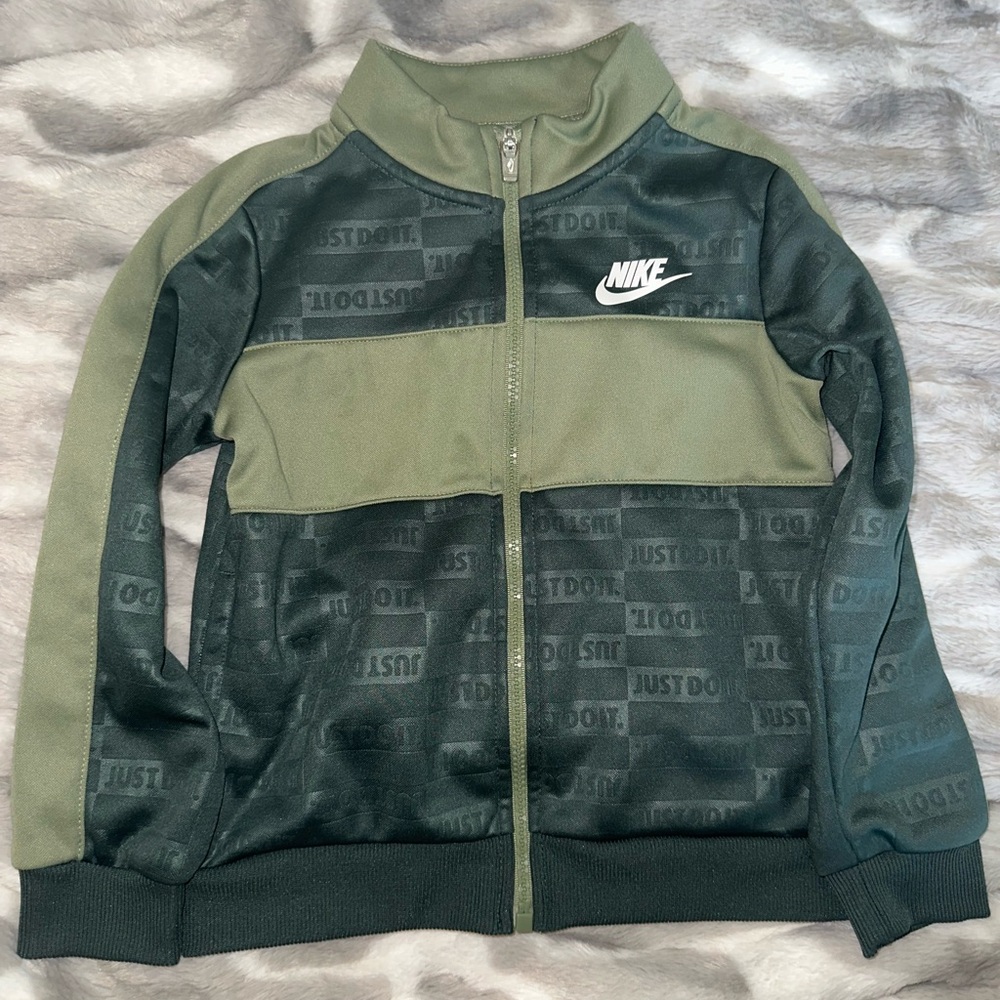 Nike Toddler Olive Green Athletic ZipUp Jacket